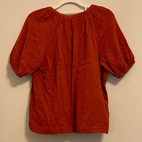 TIME AND TRU Women’s Blouse, NEVER WORN, Rusty Bronze Color, Size Small (4-6) - Picture 2 of 9